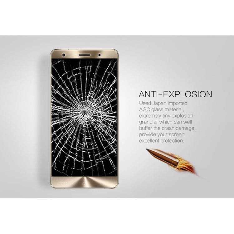 NILLKIN Amazing H+PRO for Asus Zenfone 3 Deluxe ZS570KL Tempered Glass Screen Film Nanometer Anti-Explosion-5