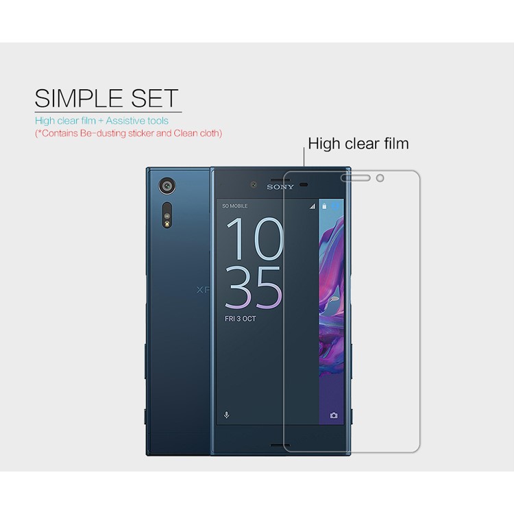 NILLKIN per Sony Xperia XZs / XZ Protezione anti-impronta digitale HD Protector Guard Film-5