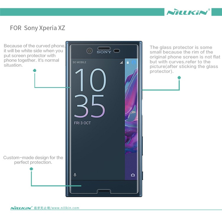NILLKIN Matte Anti-zero filme de proteção de tela LCD para Sony Xperia XZs / XZ-6