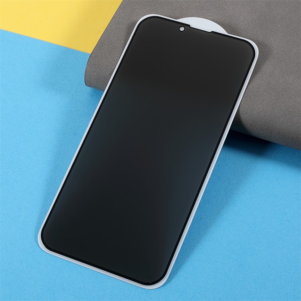 Full Screen Coverage Anti-spy Silk Printing Scratch Resistant Tempered Glass Screen Guard Film (Side Glue) for iPhone 13 Pro / iPhone 13 6.1 inch-3