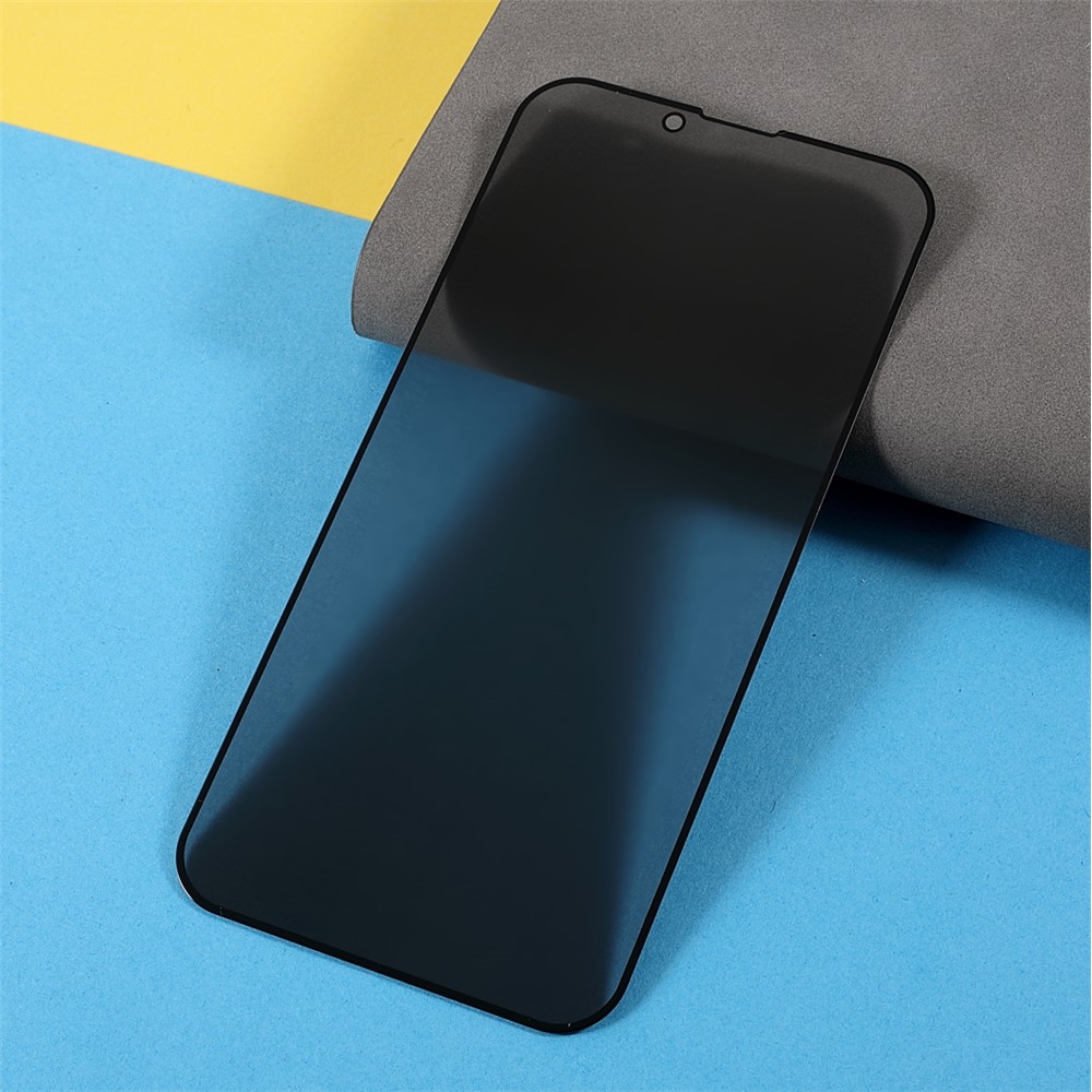 Full Screen Coverage Anti-spy Silk Printing Scratch Resistant Tempered Glass Screen Guard Film (Side Glue) for iPhone 13 Pro / iPhone 13 6.1 inch-4