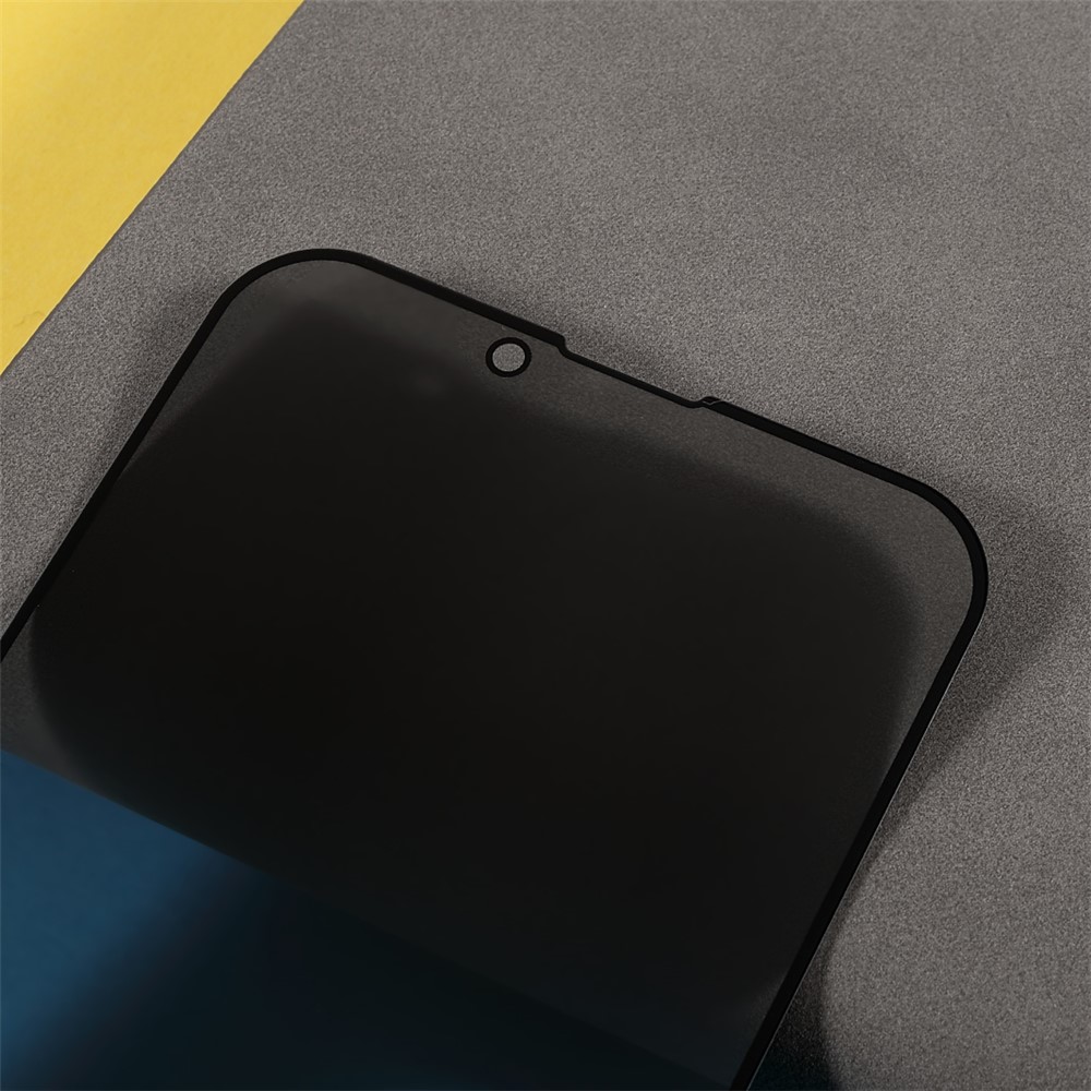 Full Screen Coverage Anti-spy Silk Printing Scratch Resistant Tempered Glass Screen Guard Film (Side Glue) for iPhone 13 Pro / iPhone 13 6.1 inch-5