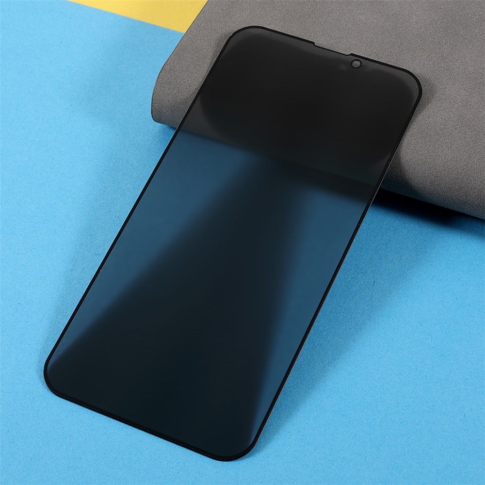 Anti-spy Full Screen Coverage Silk Printing Scratch Resistant Tempered Glass Screen Guard Film (Side Glue) for iPhone 13 Pro Max 6.7 inch-7