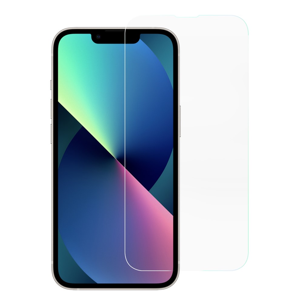 Electroplating Large Arc Edge Tempered Glass Screen Protector Film for iPhone 13 mini 5.4 inch-1