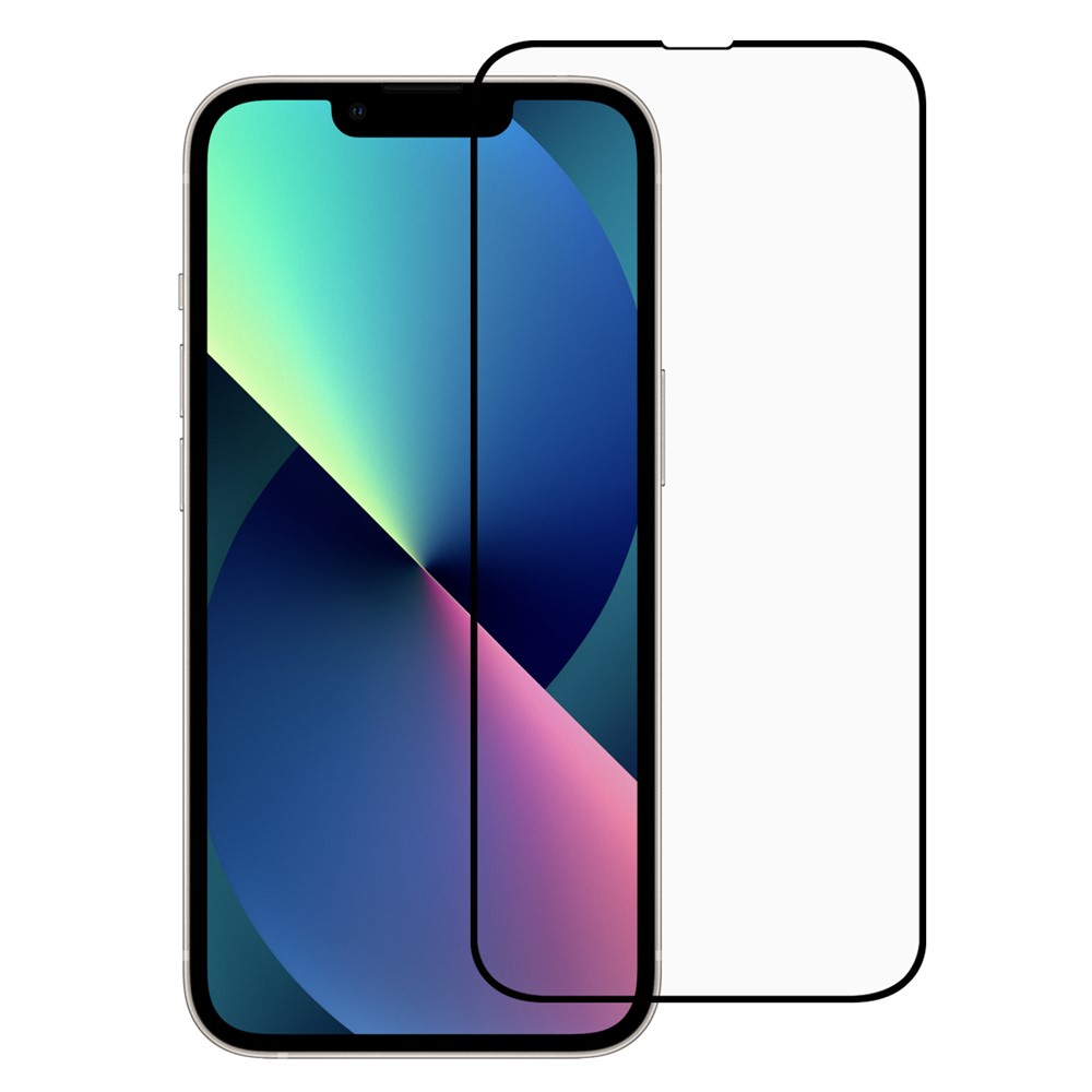 Quality Electroplating Silk Printing Tempered Glass Screen Protector Film for iPhone 13 mini 5.4 inch-1