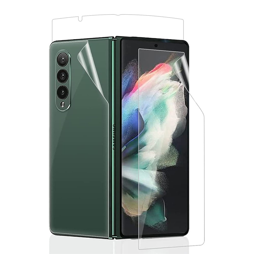 Flexible Folding Full Coverage Front and Back Soft TPU Protective Film Set for Samsung Galaxy Z Fold3 5G-3