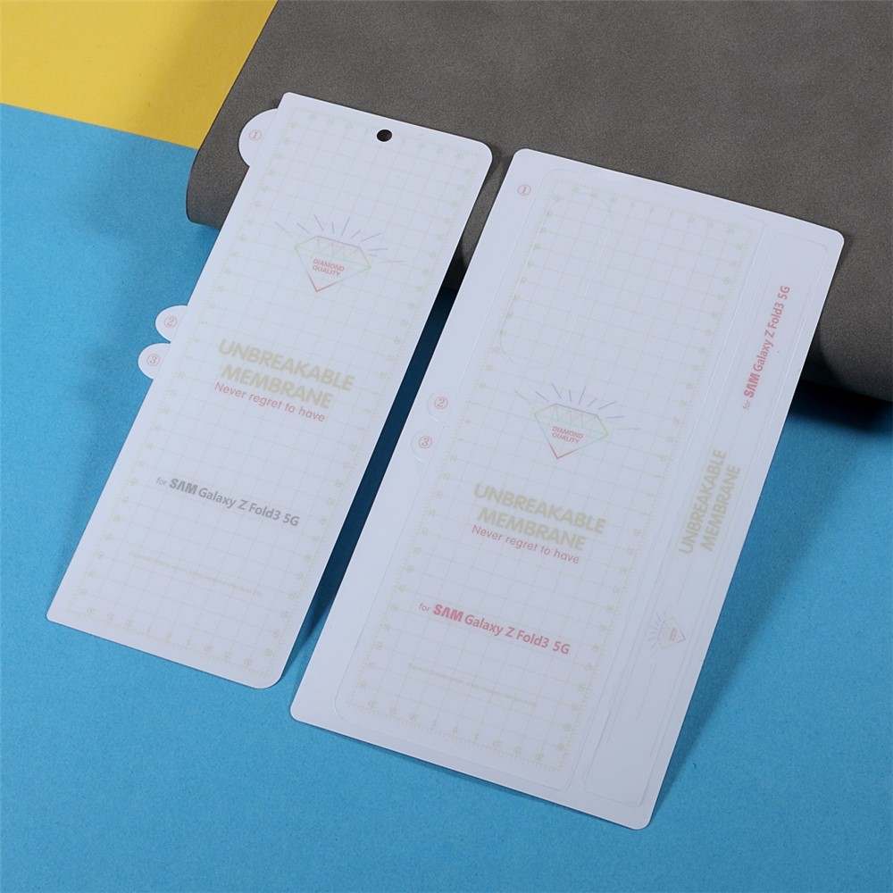 Flexible Folding Full Coverage Front and Back Soft TPU Protective Film Set for Samsung Galaxy Z Fold3 5G-7