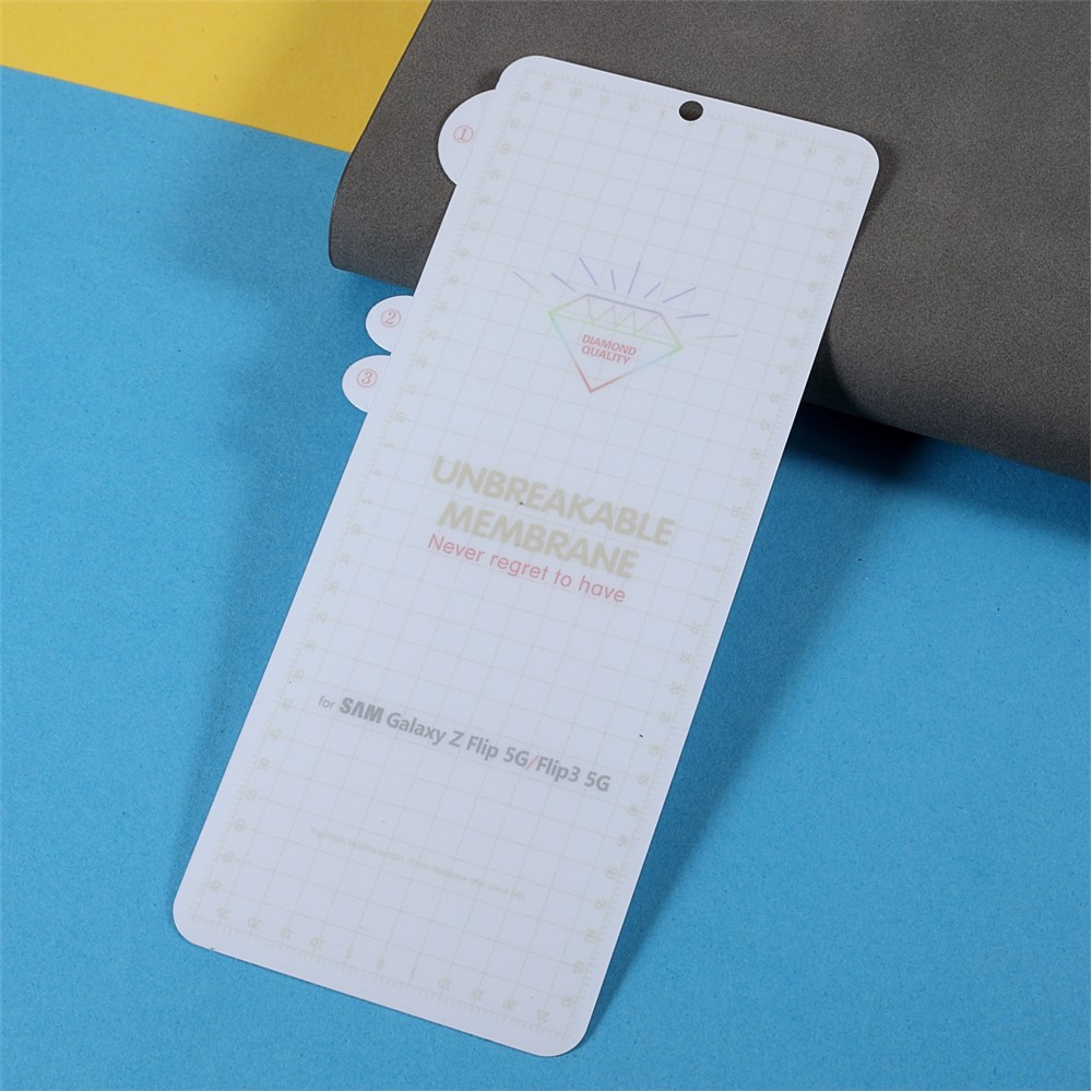 Full Coverage Front and Back Soft TPU Protective Film Set for Galaxy Z Flip3 5G-4
