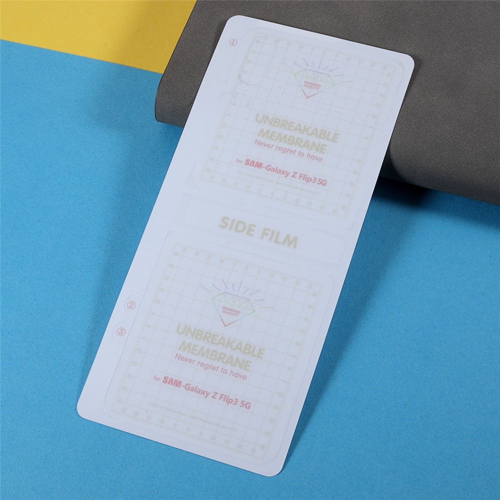 Full Coverage Front and Back Soft TPU Protective Film Set for Galaxy Z Flip3 5G-5