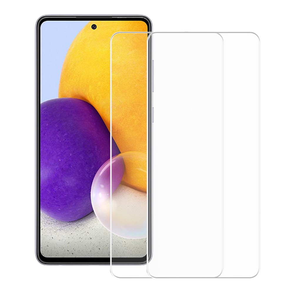 AMORUS 2Pcs/Set Full Glue Anti-Explosion Wear-Resistant Premium HD Clarity Tempered Glass Film for Samsung Galaxy A72 4G/5G-1