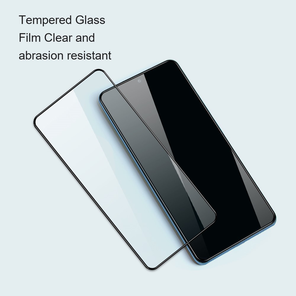 AMORUS 2Pcs Full Glue Full Coverage Ultra Clear Silk Printing Tempered Glass Screen Protector Film for Xiaomi Redmi 9A/9C-4