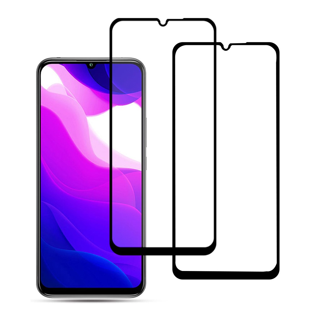 AMORUS 2Pcs Full Glue Silk Printing Secondary Hardening Full Screen Protector Tempered Glass Film for Xiaomi Mi 10 Lite 5G-1