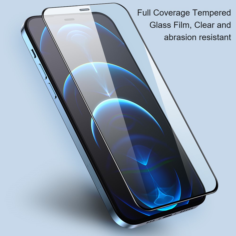 AMORUS 2Pcs/Set Full Coverage HD Full Glue Silk Printing Secondary Hardening Shatterproof Clear Tempered Glass Screen Protector for iPhone 8 Plus/7 Plus/6 Plus - Black-4