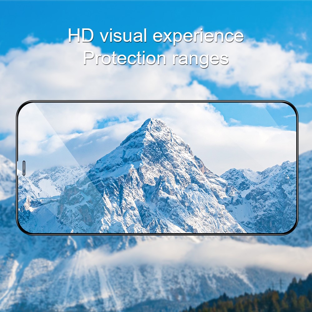AMORUS 2Pcs/Set Anti-explosion Full Size Full Glue Silk Printing HD Clear Tempered Glass Screen Protector for iPhone 6/7/8/SE (2nd Generation) - White-10