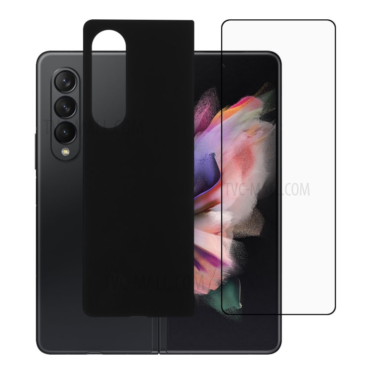 HD Clear Tempered Glass Back Protective Film + Scratch-resistant Soft TPU + PET Hydrogel Screen Protector for Samsung Galaxy Z Fold3 5G-1