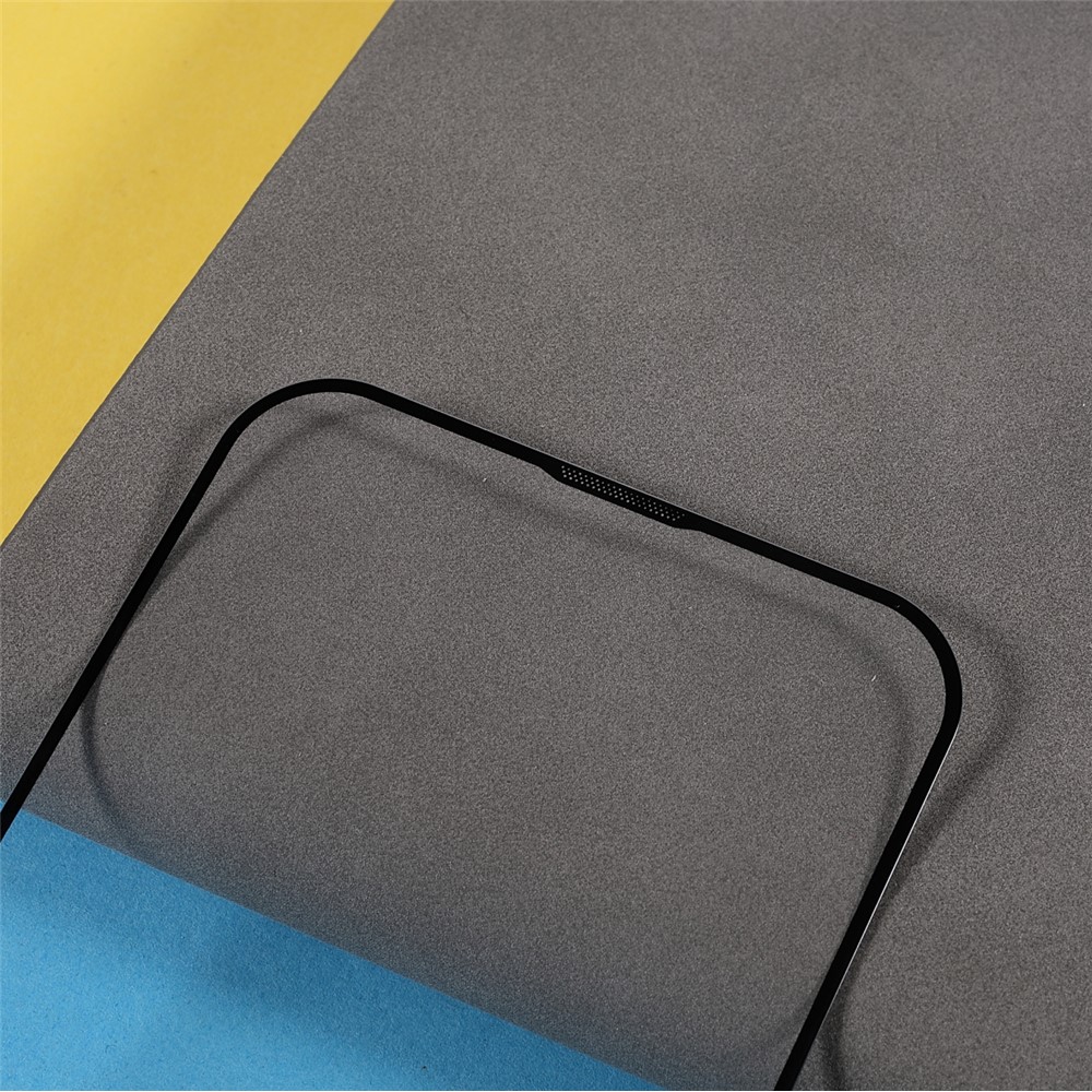 Silk Printing Full Glue Full Screen Coverage Dustproof Ultra Clear Tempered Glass Screen Protector for iPhone 13 mini 5.4 inch-5