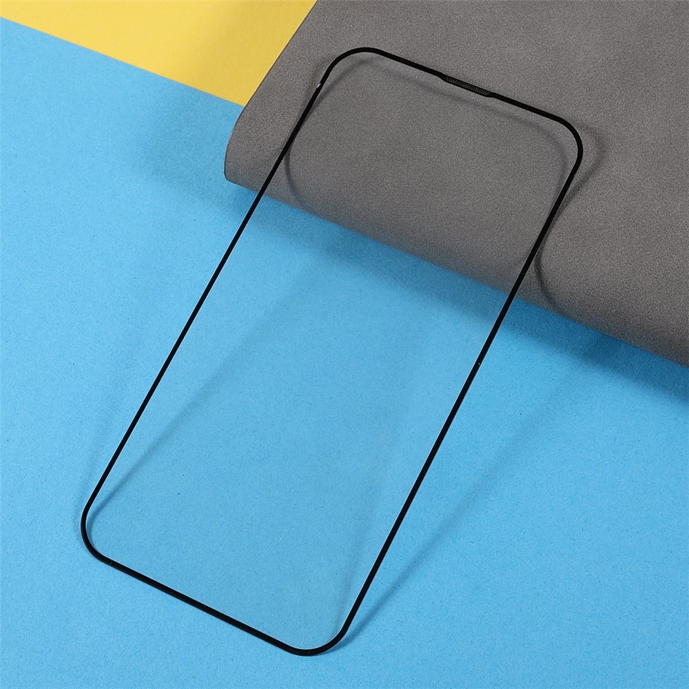 Silk Printing Full Glue Full Screen Coverage Dustproof Ultra Clear Tempered Glass Screen Protector for iPhone 13 mini 5.4 inch-7