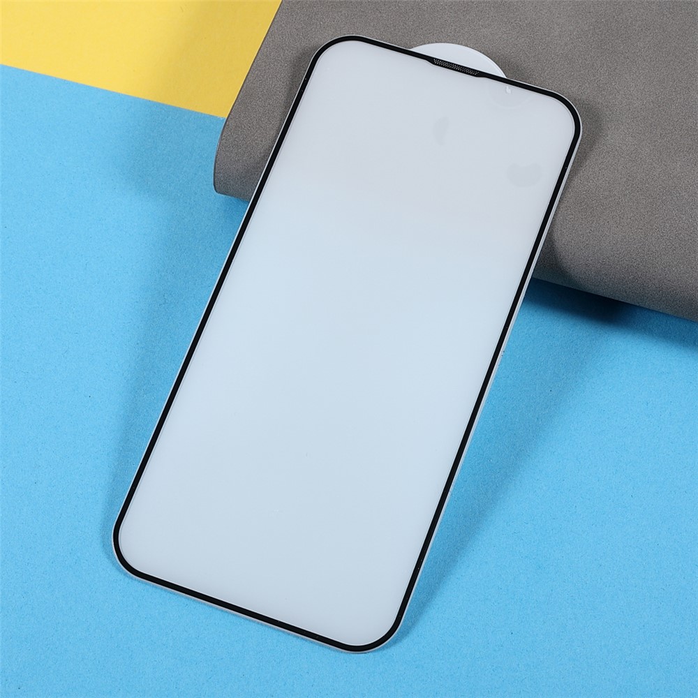 Dustproof Silk Printing Full Glue Full Screen Coverage Tempered Glass Screen Protector for iPhone 13/13 Pro 6.1 inch-3