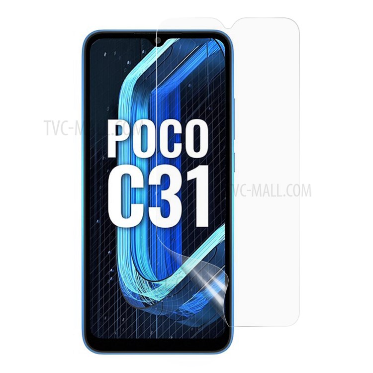 Scratch Resistant Hydrogel Protective Film Transparent Full Coverage Soft TPU Phone Screen Protector for Xiaomi Poco C31-1