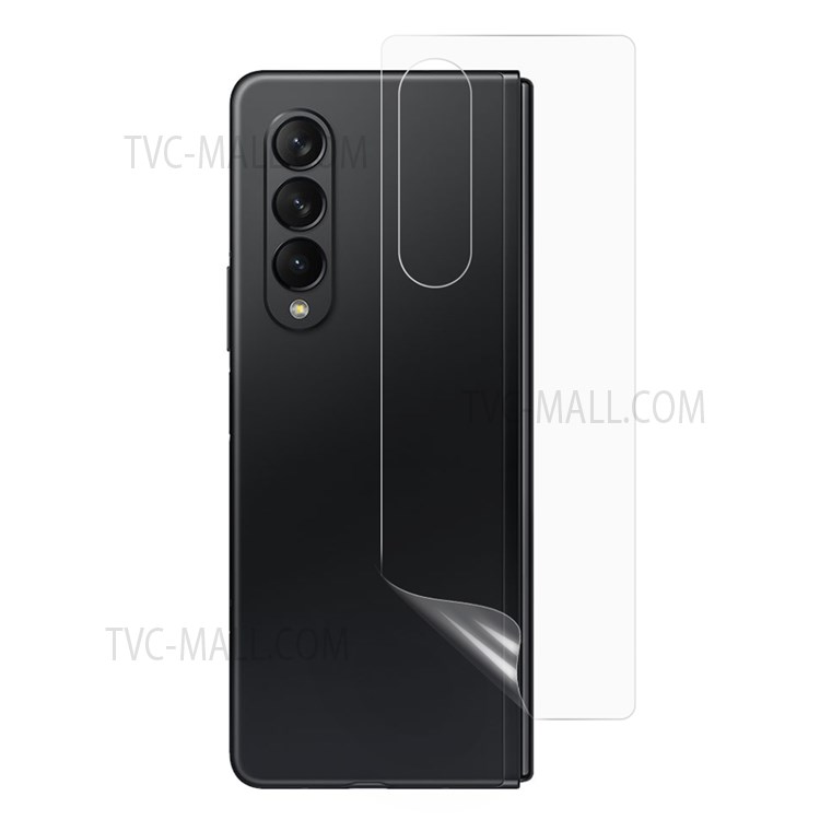 HD Full Coverage Hydrogel Film Ultra Slim Anti-Fingerprint Soft TPU Back Protector for Samsung Galaxy Z Fold3 5G-1