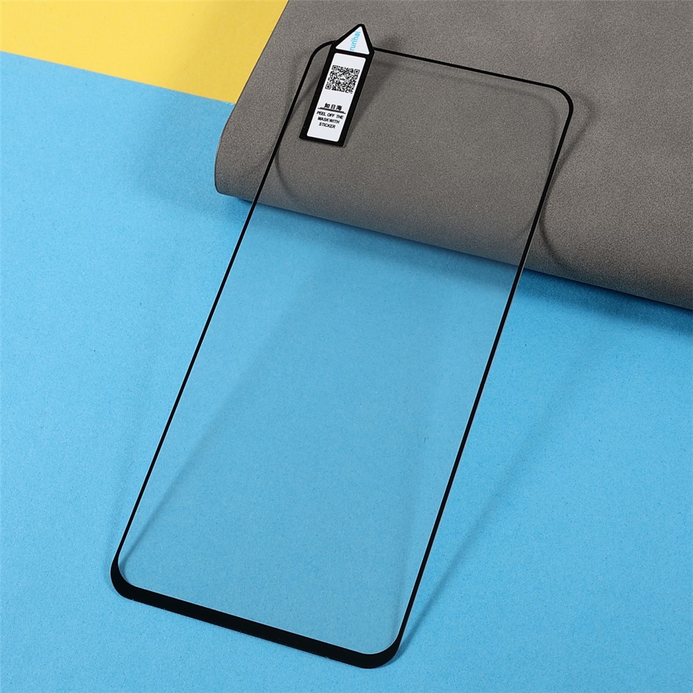 RURIHAI Full Cover Full Glue Secondary Hardening 2.5D 9H Scratch-Resistant Tempered Glass Screen Protector for vivo iQOO Neo5-6