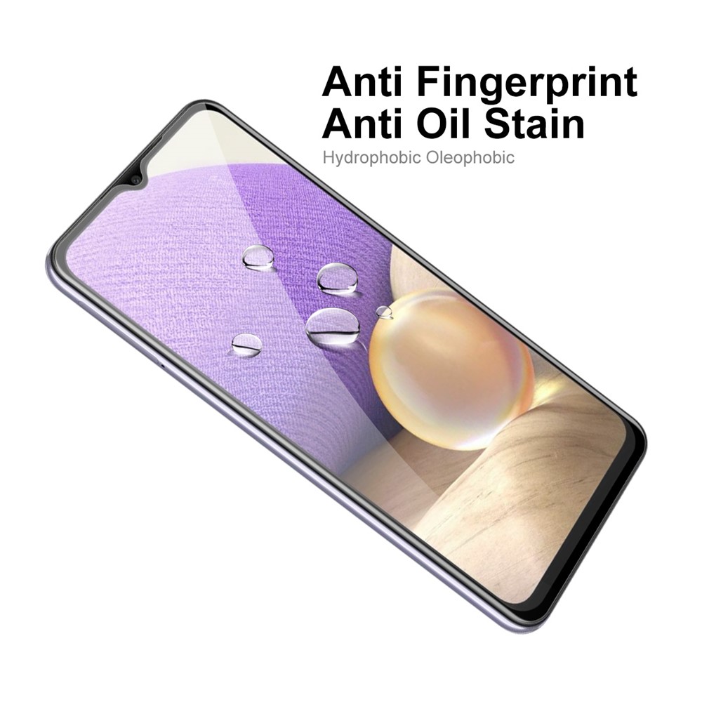 HAT-PRINCE Full Glue HD 6D Hardness Full-screen Silk Printing Tempered Screen Glass for Samsung Galaxy A32 5G-6