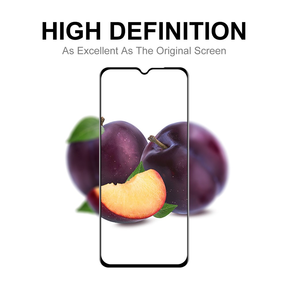 HAT-PRINCE 2Pcs/Set Full Glue 6D Full-screen Silk Printing Tempered Screen Glass for Samsung Galaxy A32 5G-8