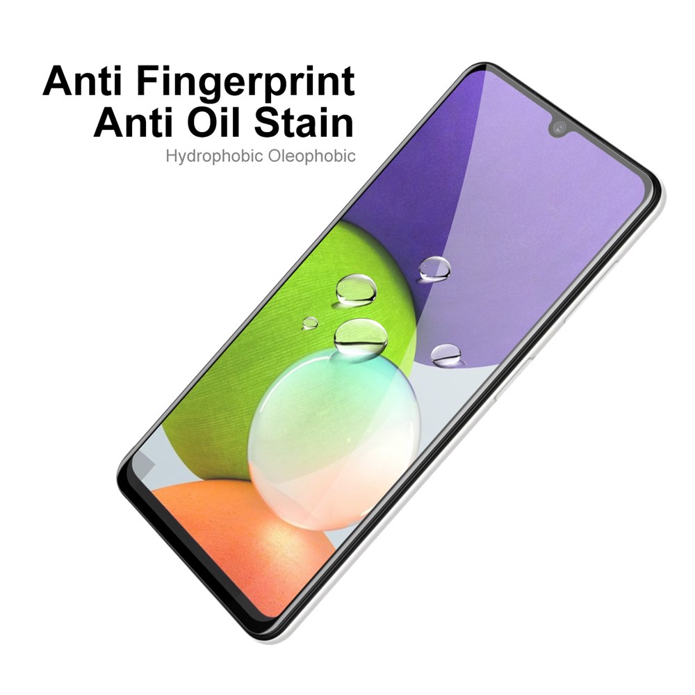 HAT-PRINCE 2Pcs/Set Ultra Clear 6D Full Coverage Full Glue Silk Printing Tempered Screen Glass for Samsung Galaxy A32 4G (EU Version)-6
