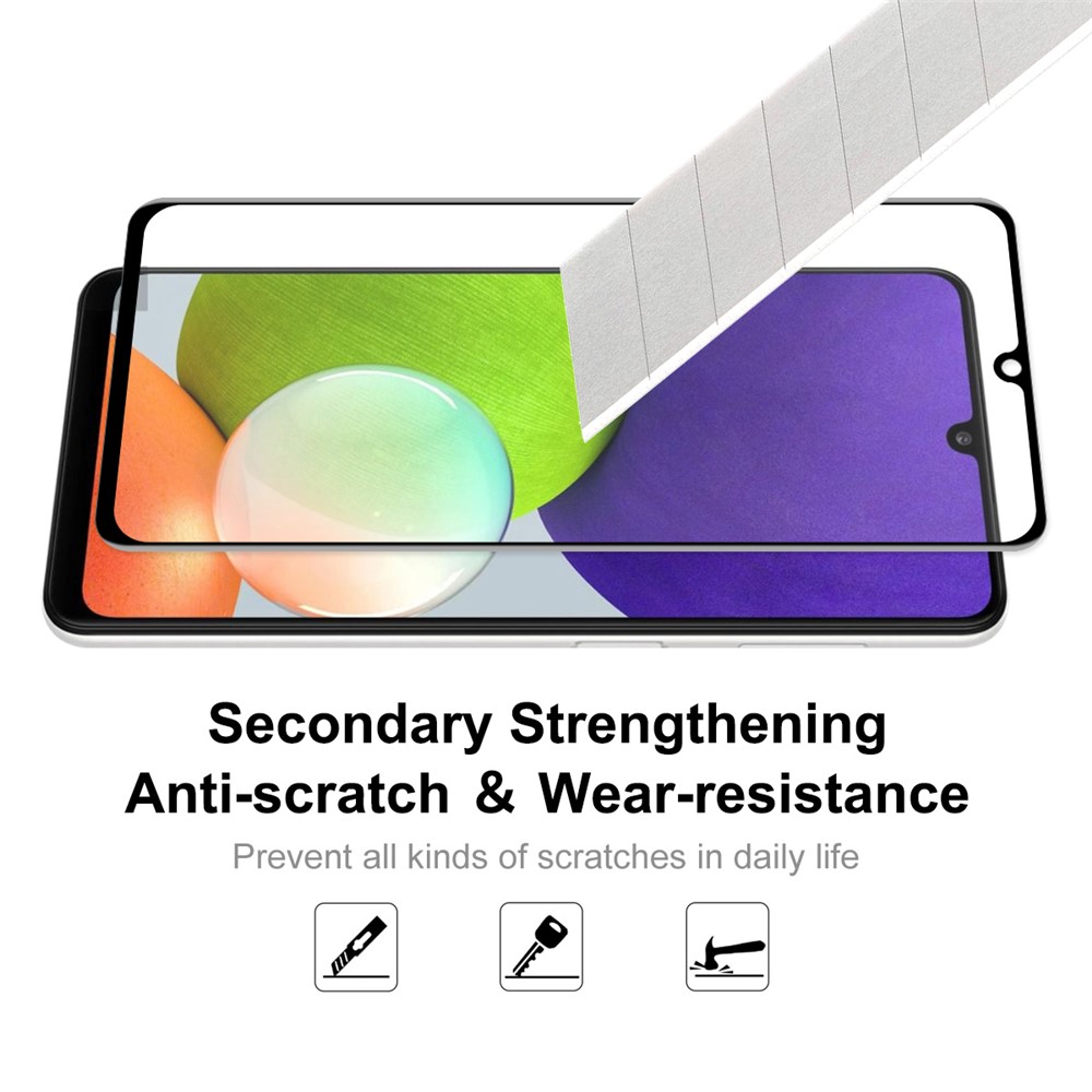 HAT-PRINCE High Definition 6D Full-screen Full Glue Silk Printing Tempered Screen Glass for Samsung Galaxy A32 4G (EU Version)-5