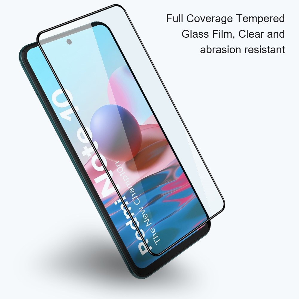 AMORUS Silk Printing Full Glue HD Double Defense Full Coverage Tempered Glass Screen Protector for Xiaomi 11T Pro - Black-4