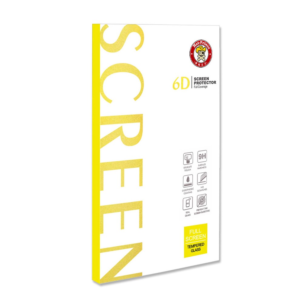 HAT-PRINCE 6D Silk Printing Full Glue Full Screen Tempered Glass Sensitive Touch Screen Protector Film Guard for Samsung Galaxy M52 5G-10
