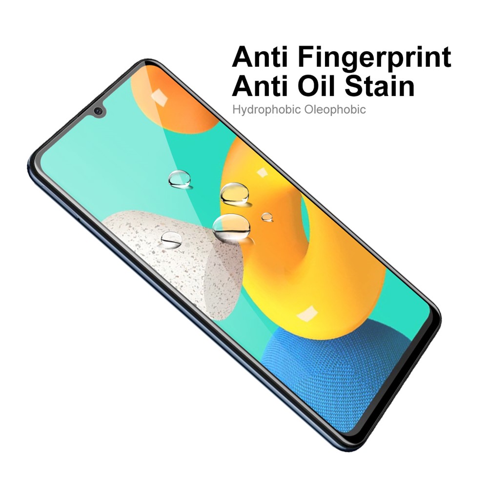 HAT-PRINCE 2Pcs/Set HD Full Screen Full Glue 9H Hardness 6D Silk Printing Tempered Glass Film for Samsung Galaxy M32 4G (Global Version) / (India Version)-6
