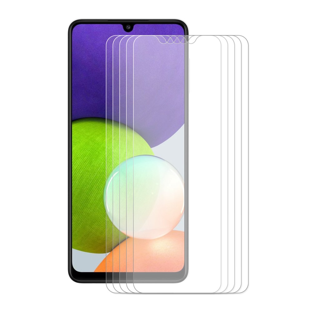 HAT-PRINCE 5Pcs/Set 9H Hardness 0.26mm Ultra-thin 2.5D Arc Edge Tempered Glass Screen Protector for Samsung Galaxy A32 4G (EU Version)-1