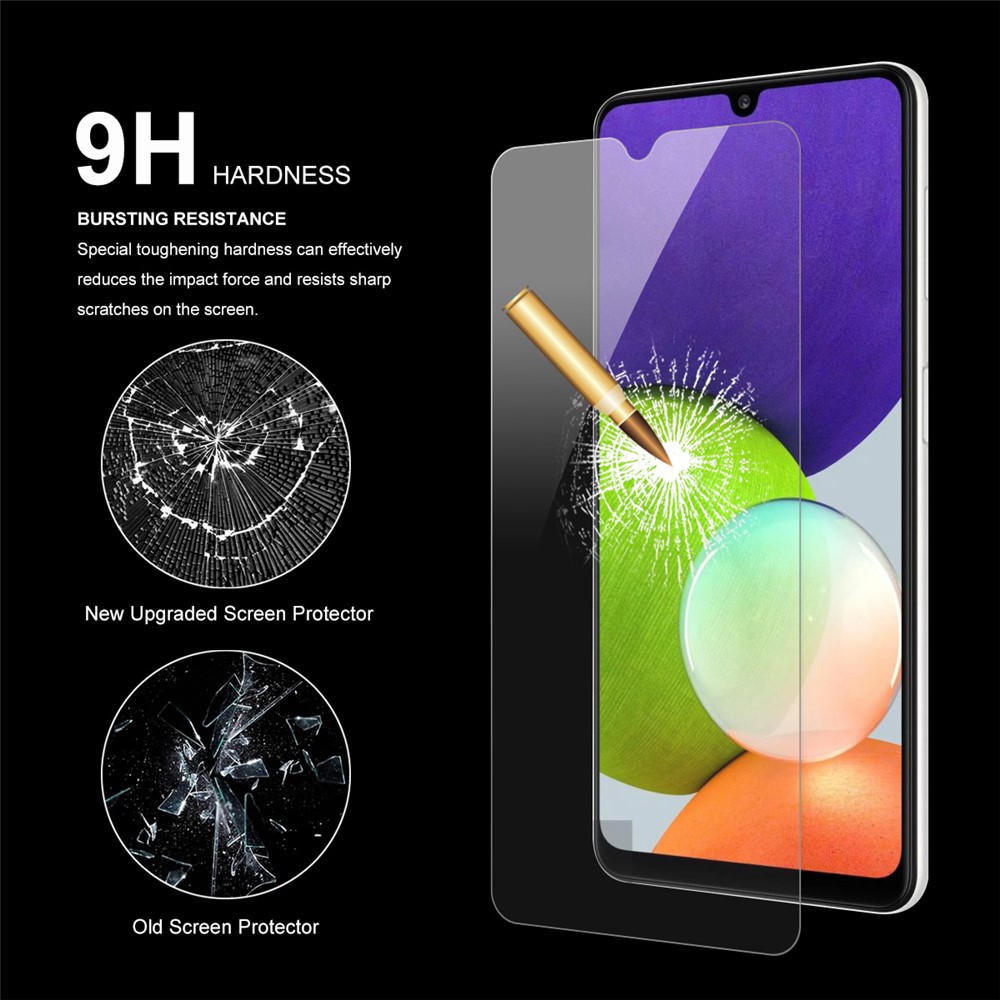 HAT-PRINCE 0.26mm 9H Hardness 2.5D Arc Edge Tempered Glass Ultra Clear Screen Protector Film for Samsung Galaxy A32 4G (EU Version)-5