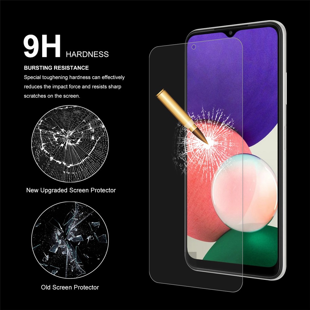 HAT-PRINCE 0.26mm 2.5D Arc Edge Screen Protector 9H Hardness Ultra Clear Anti-scratch Tempered Glass Film for Samsung Galaxy A32 5G-5