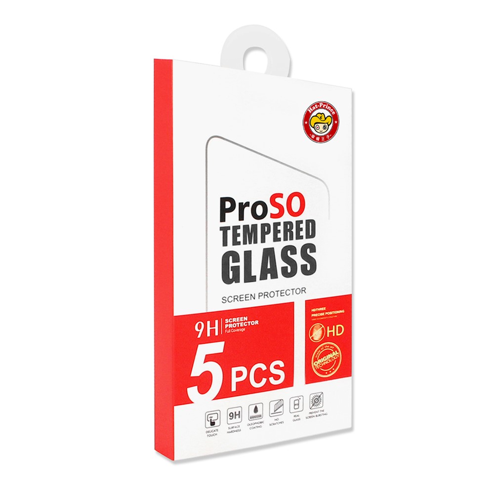 HAT-PRINCE 5Pcs/Set 2.5D Arc Edge 9H 0.26mm Sensitive Touch Tempered Glass Screen Protector for Google Pixel 6-9