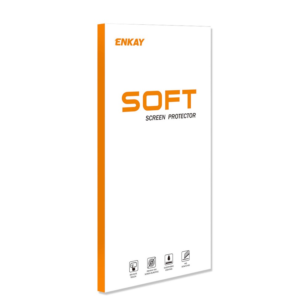 2Pcs/Pack ENKAY Soft TPE+PET+TPU Hydrogel Protective Screen Protector Full Coverage Full Glue Transparent Film for iPhone 13 / 13 Pro 6.1 inch-10