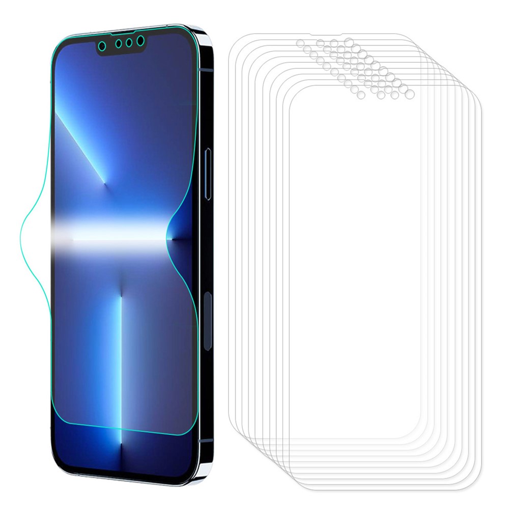 10Pcs ENKAY HD Clear Soft Full Coverage Full Glue TPE+PET+TPU Hydrogel Screen Protector for iPhone 13 Pro Max 6.7 inch-1