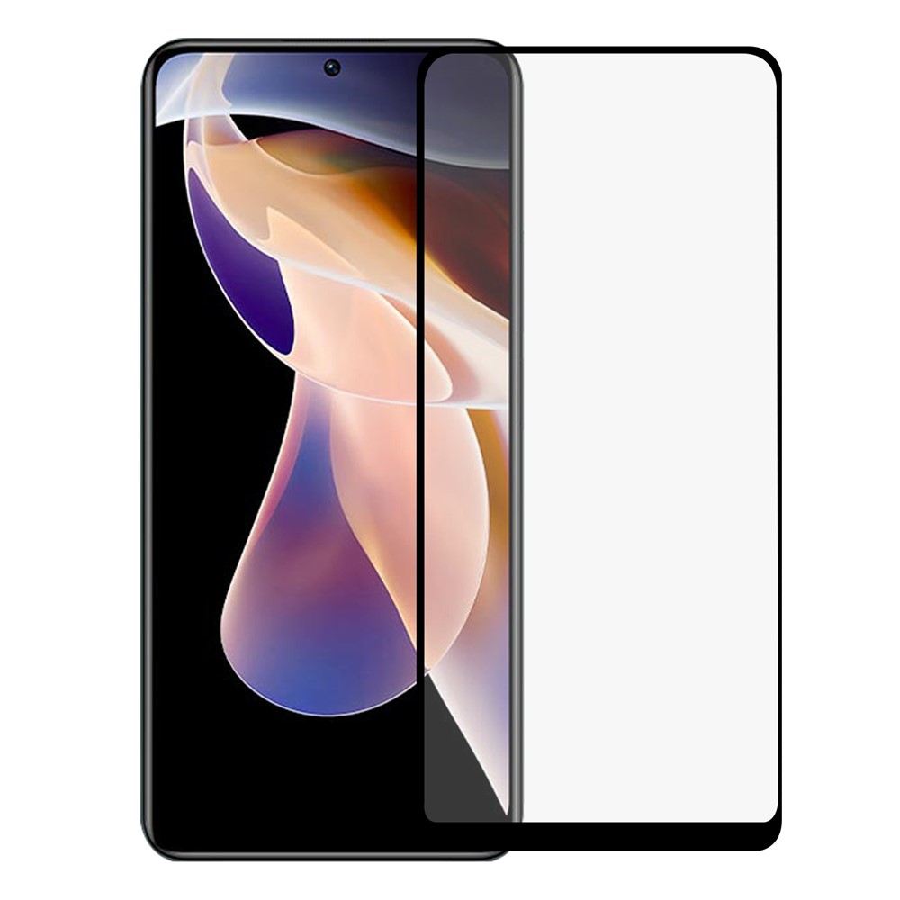 Ultra Clear Full Coverage Full Glue 0.2mm Black Edge Tempered Glass Screen Protector for Xiaomi Redmi Note 11-1