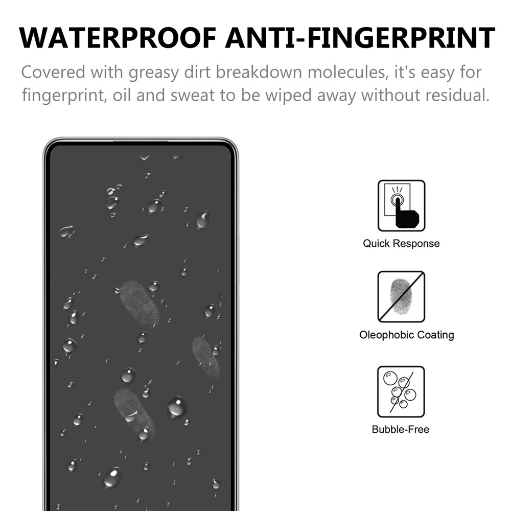 Ultra Clear Full Coverage Full Glue 0.2mm Black Edge Tempered Glass Screen Protector for Xiaomi Redmi Note 11-3