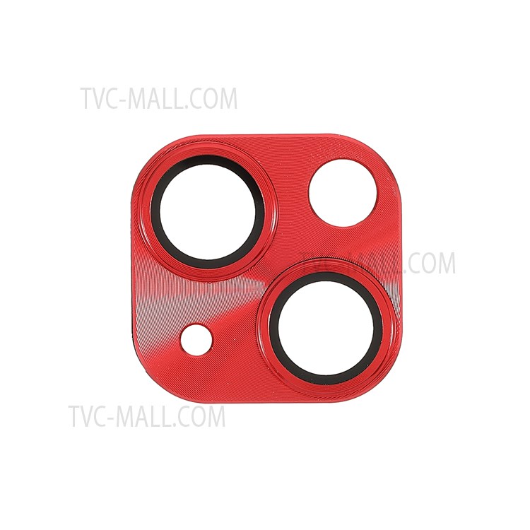 TOTU Aluminium Alloy + Tempered Glass Rear Camera Lens Protective Film Cover for iPhone 13 mini 5.4 inch/13 6.1 inch - Red-4