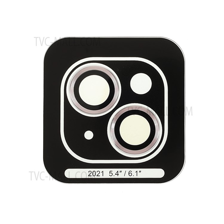 TOTU AB-061 Metal Frame Tempered Glass Rear Camera Lens Film Protective Cover for iPhone 13 mini 5.4 inch/13 6.1 inch - Rose Gold-3