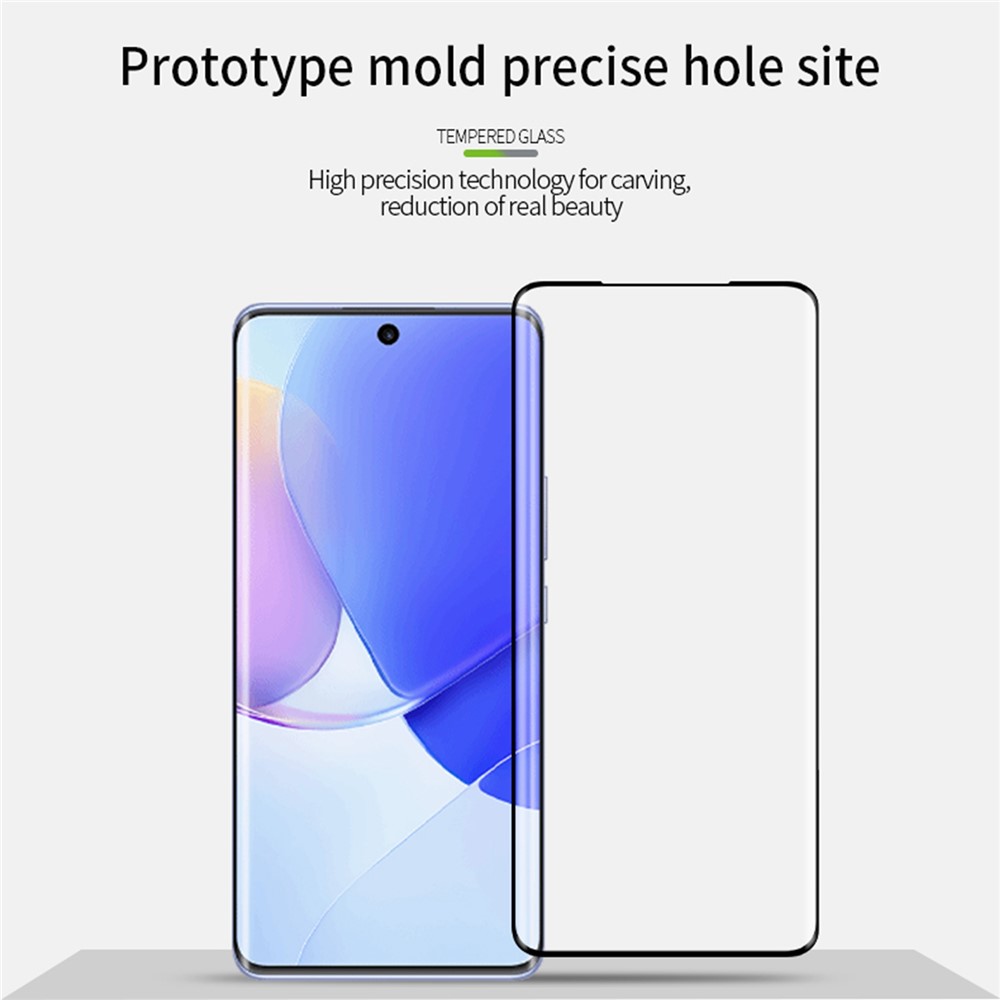 MOFI Hot Bending 3D Curved Full Glue Tempered Glass Full Screen Protector Film for Huawei nova 9-6