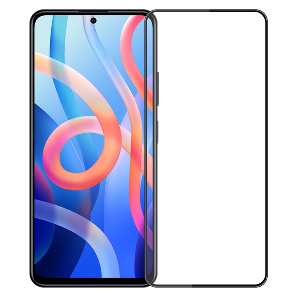 MOFI 3D Curved Full Glue Smooth Touch Seamless Tempered Glass Screen Protector for Xiaomi Redmi Note 11/Poco M4 Pro 5G-1