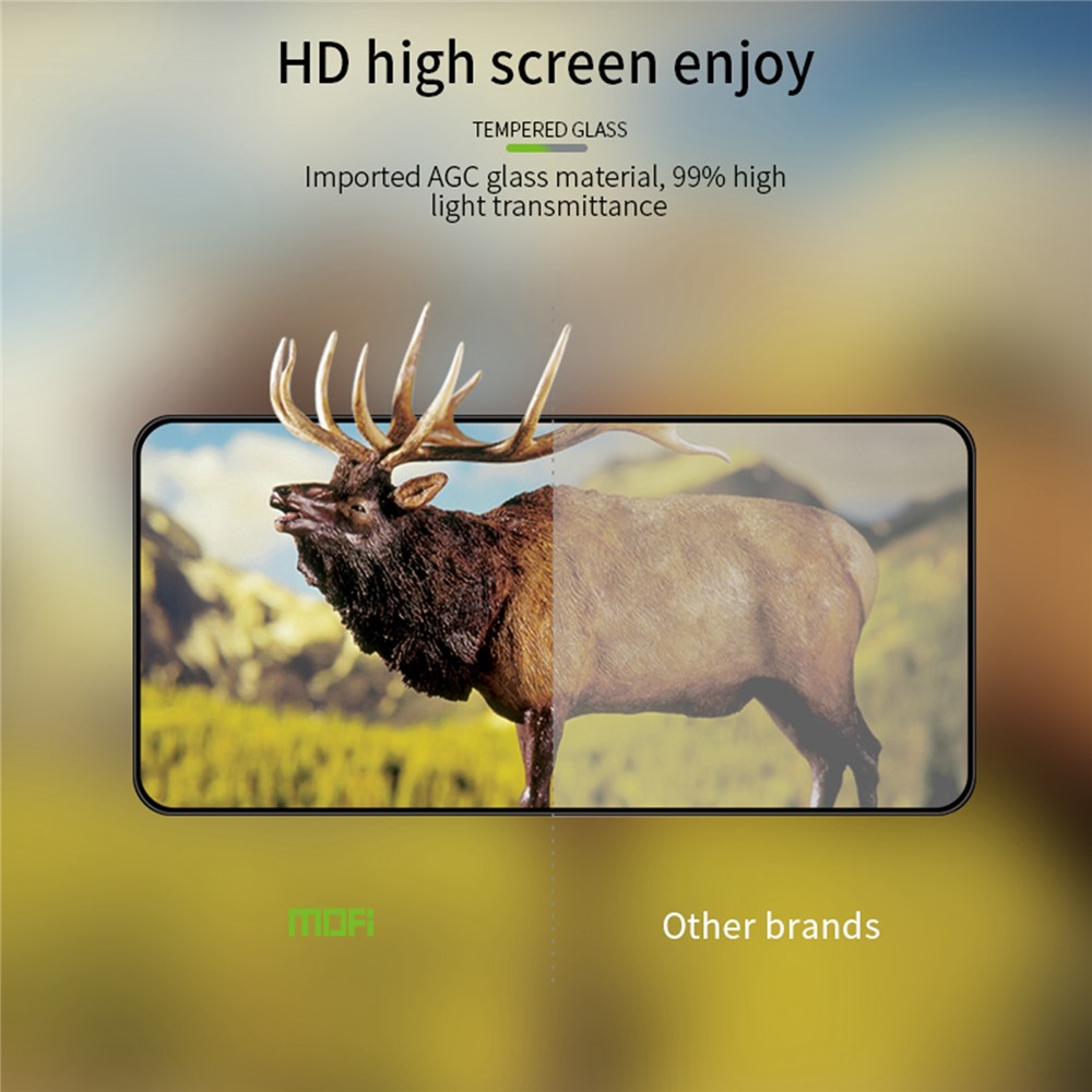 MOFI 3D Curved Full Glue Smooth Touch Seamless Tempered Glass Screen Protector for Xiaomi Redmi Note 11/Poco M4 Pro 5G-9
