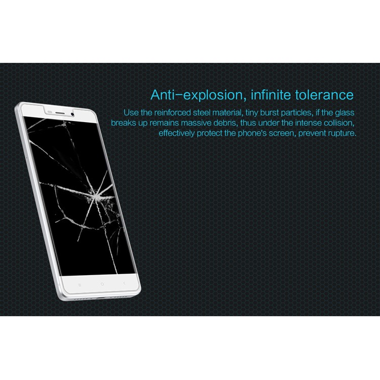 NILLKIN for Xiaomi Redmi 4 Amazing H Tempered Glass Screen Protector Anti-explosion-4