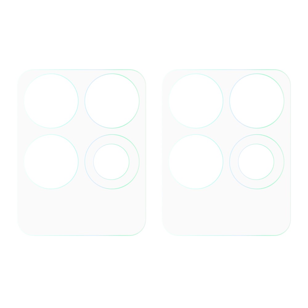 2Pcs/Set 3D Arc Edge HD Camera Lens Protector Precise Cutout Tempered Glass Film for Realme 8i-2