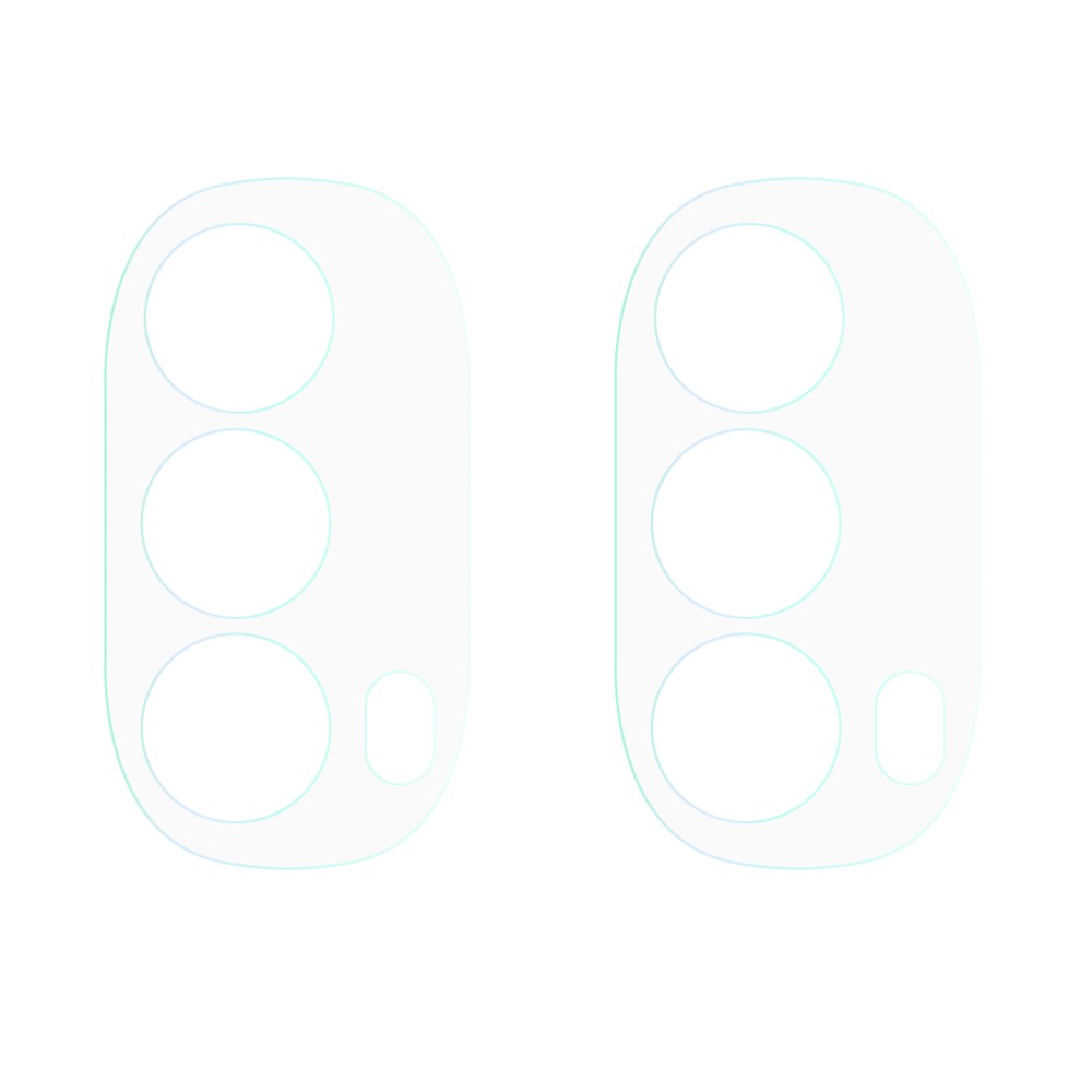 2Pcs/Set 3D Arc Edge Ultra Clear Camera Lens Protector Smooth Touch Tempered Glass Film for Motorola Moto E40-2