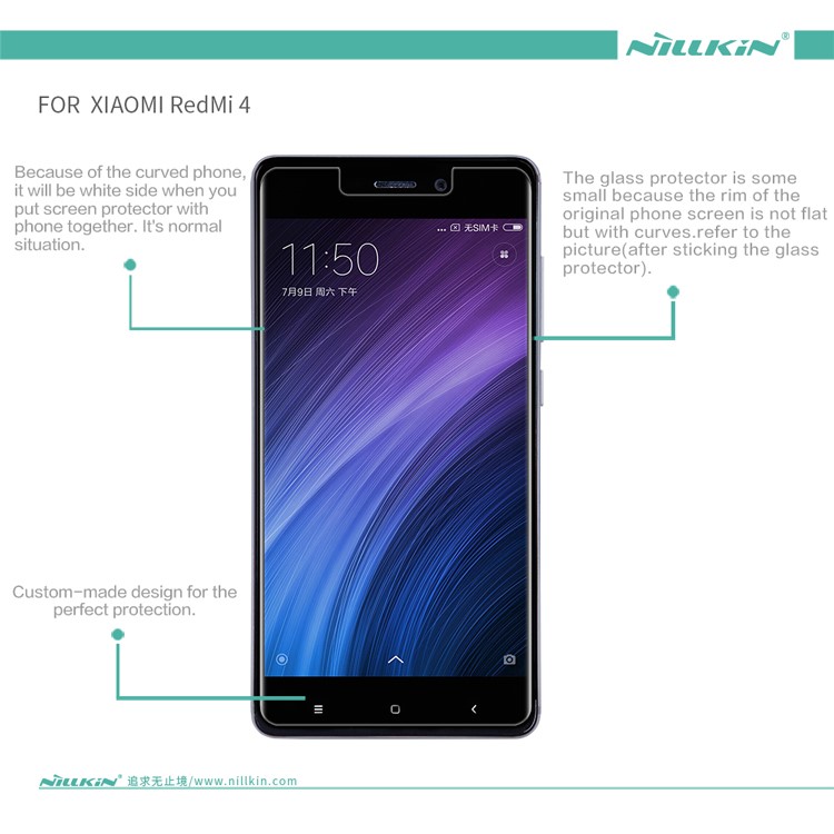 NILLKIN Matte Anti-scratch LCD Screen Guard Film for Xiaomi Redmi 4-6