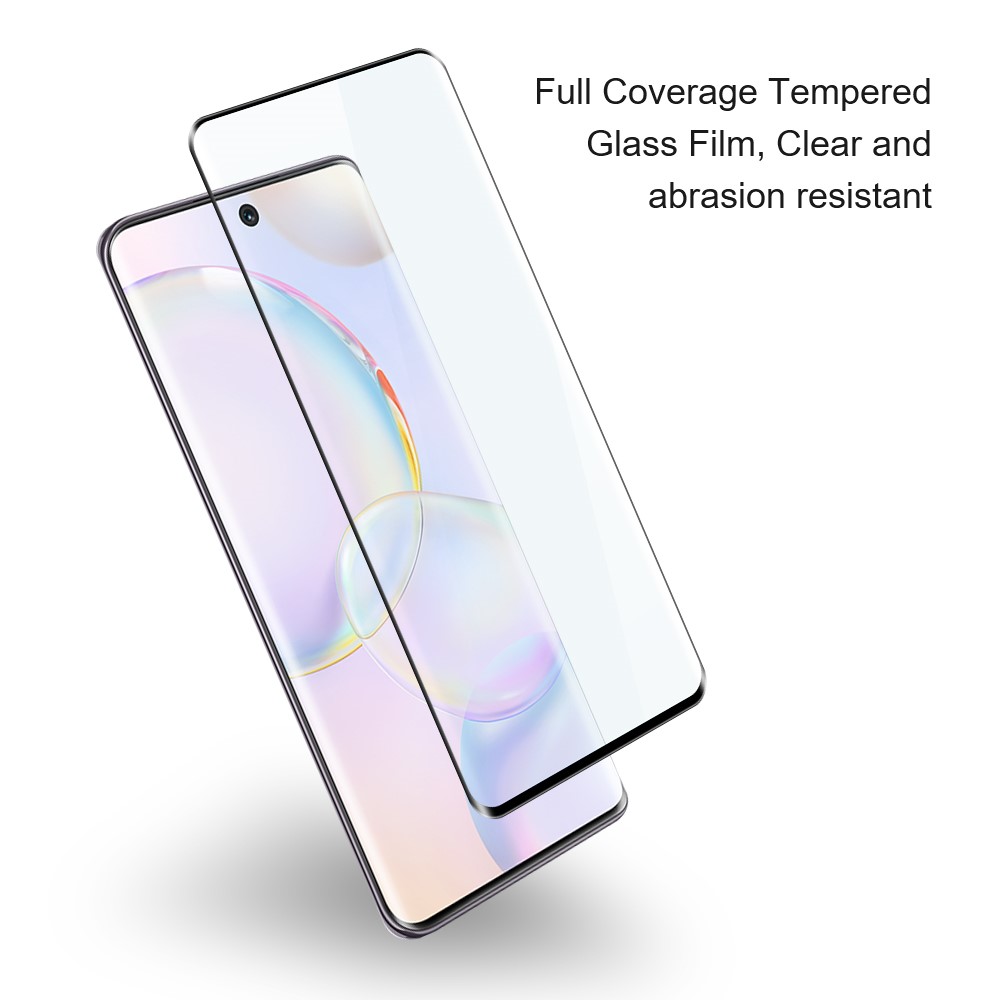 AMORUS HD Clarity Full Glue 3D Curved Full Cover Touch Sensitive Tempered Glass Screen Protector for Honor 50 / Huawei nova 9-3